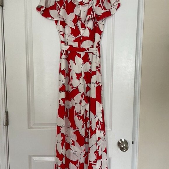 Elevenses Red & White Floral Jumpsuit - Picture 10 of 10